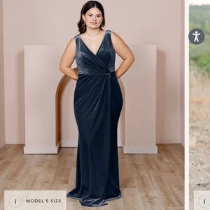 Royal Blue, Blair Velvet Dress